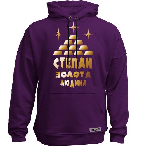 Худи без начісу з написом 
