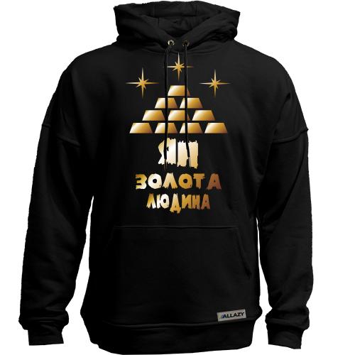 Худи без начісу з написом 
