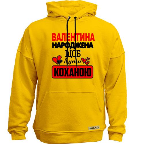Худи без начісу з написом 