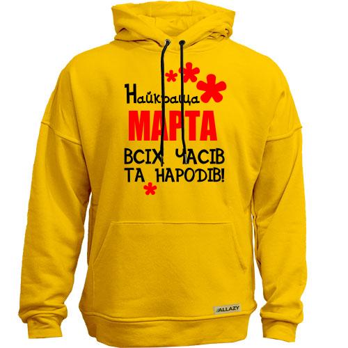 Худи без начісу з написом 