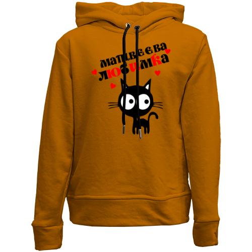 Дитячій худі без флісу з написом 