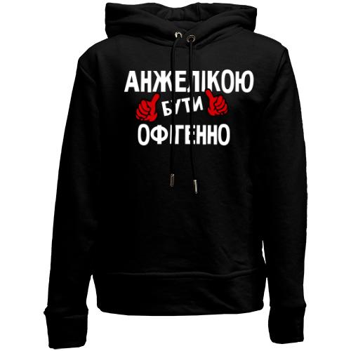 Дитячій худі без флісу з написом 