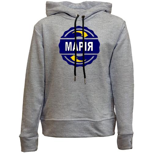 Дитячій худі без флісу з ім'ям Марія в колі