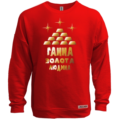 Світшот без начісу з написом 