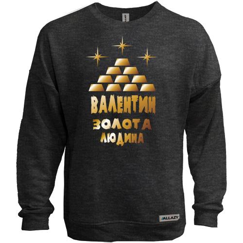 Світшот без начісу з написом 