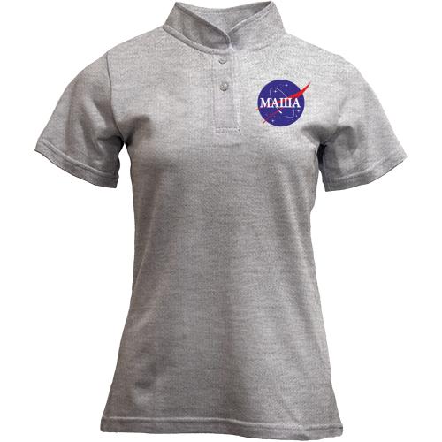 Футболка з коміром стійкою Маша (NASA Style)