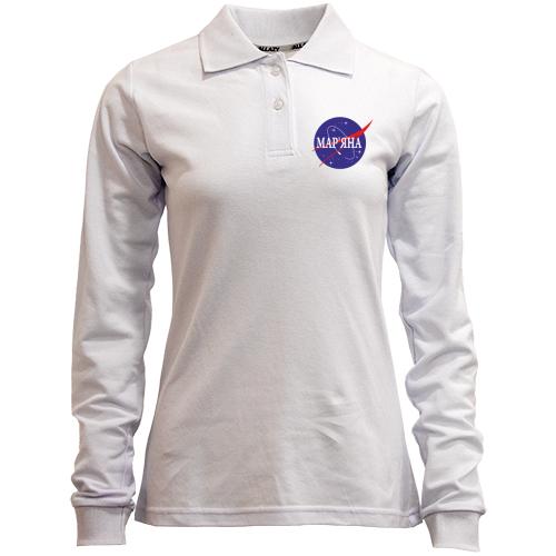 Лонгслів поло Мар'яна (NASA Style)