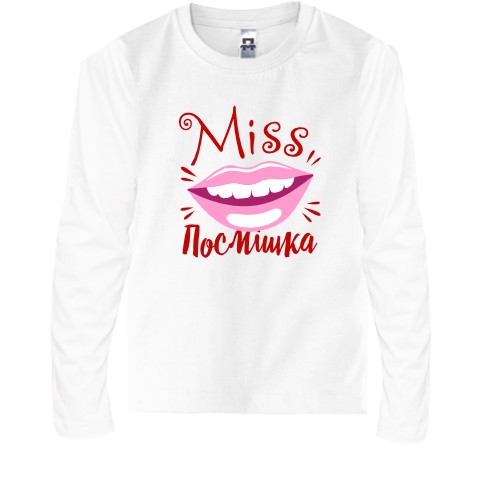 Дитячий лонгслів Міс посмішка