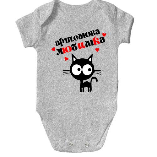 Дитячий боді з написом 