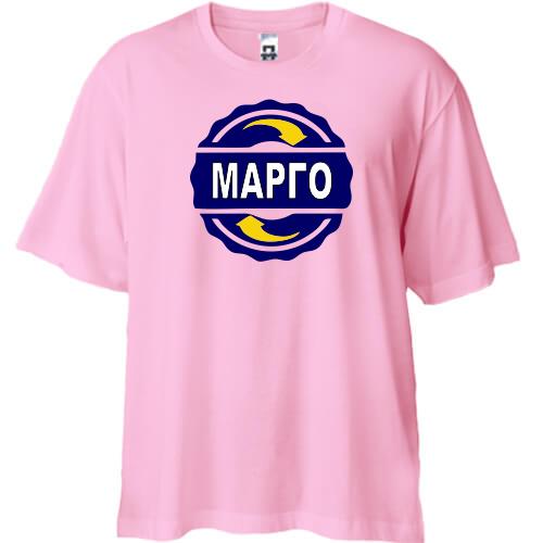 Футболка oversize з ім'ям Марго в колі