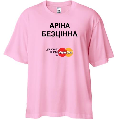 Футболка oversize з написом 
