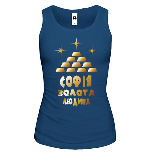 Жіноча майка з написом 