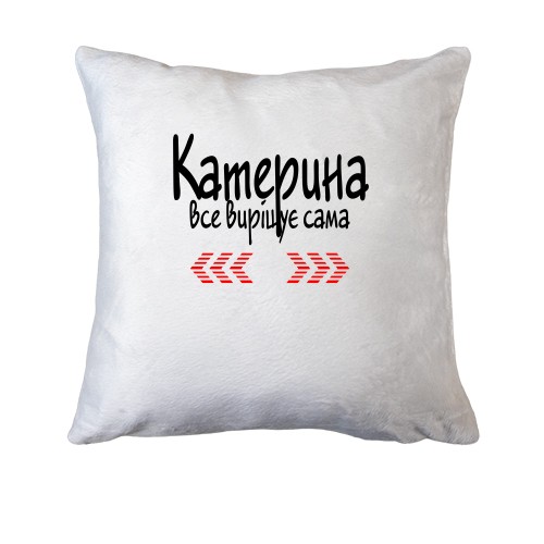 Подушка з написом 