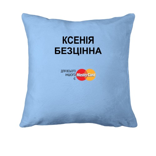 Подушка з написом 