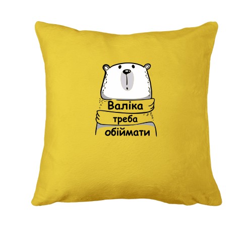 Подушка з написом 