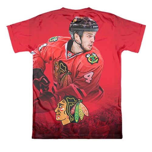 3D футболка Chicago Blackhawks (вид ззаду)