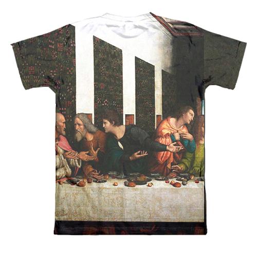 3D футболка с картиной "Тайная Вечеря" (вид сзади)
