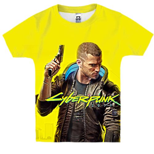 Детская 3D футболка Cyberpunk (вид спереди)