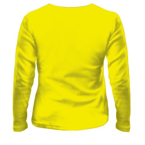 Жіночий 3D лонгслів Cyberpunk (вид ззаду)