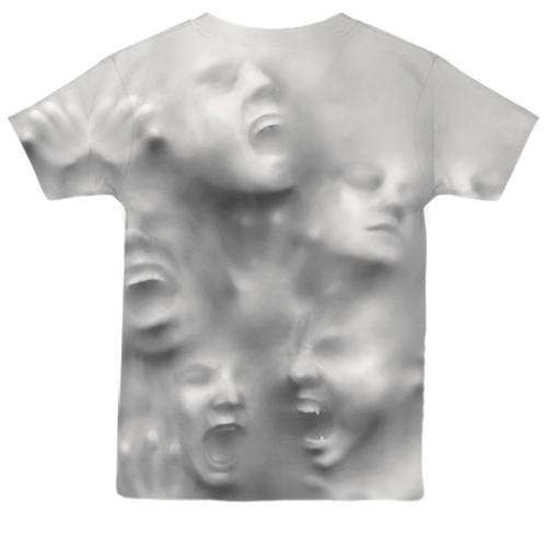 Дитяча 3D футболка Привиди всередині (вид ззаду)