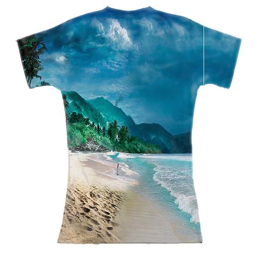 Женская 3D футболка Far Cry 3 (вид сзади)