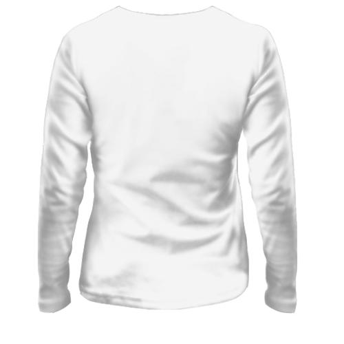 Женский 3D лонгслив Black Panther (вид сзади)