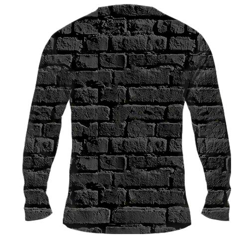 Чоловічий 3D лонгслів Rock Street Art (вид ззаду)