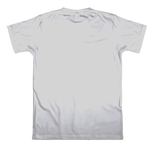 3D футболка з яскравим футболістом в польоті (вид ззаду)