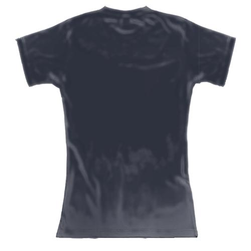 Жіноча 3D футболка USA Hockey (вид ззаду)