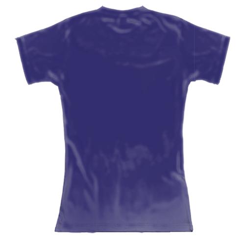 Женская 3D футболка Folk (вид сзади)