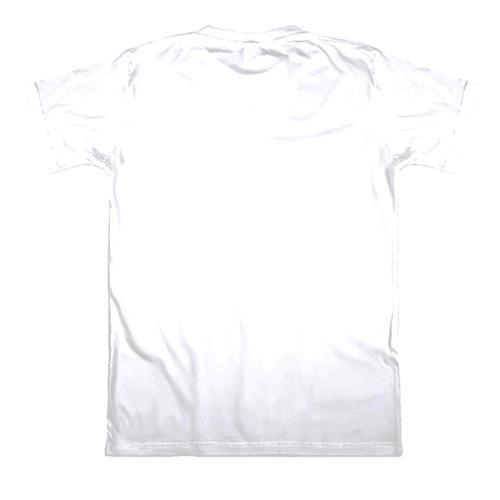 3D футболка с белыми розами (вид сзади)