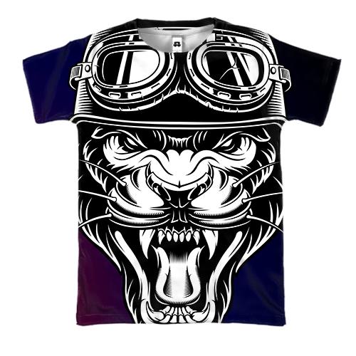 3D футболка Lion Head Pop Art (вид спереду)