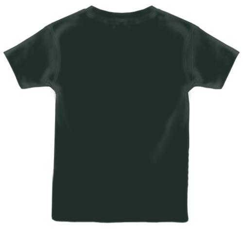 Дитяча 3D футболка с настольным теннисом и ракетками (вид ззаду)