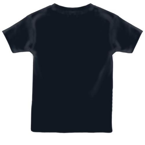 Детская 3D футболка Bird Low Poly (вид сзади)