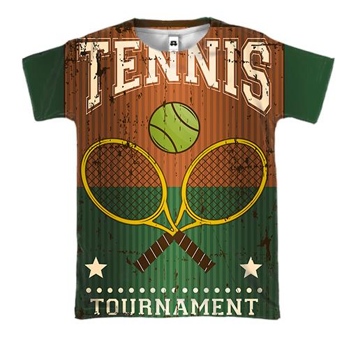 3D футболка Tennis Tournament (вид спереди)
