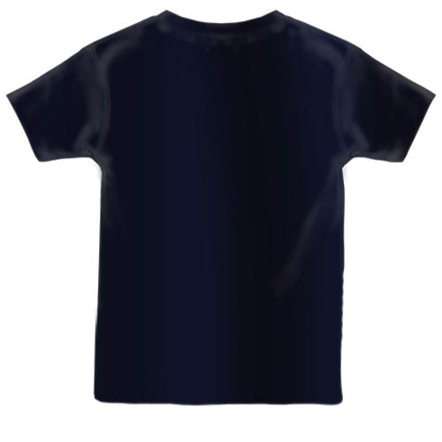 Дитяча 3D футболка Аквалангісти на дні океану (вид ззаду)