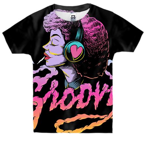 Дитяча 3D футболка Groovy (вид спереду)