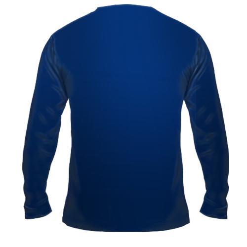 Мужской 3D лонгслив с кракеном и кораблем (вид сзади)