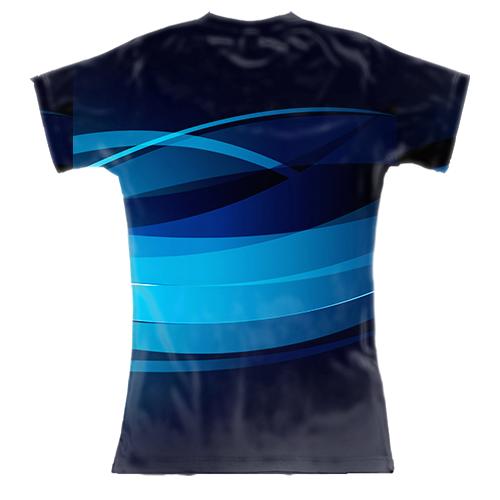 Женская 3D футболка Opel (вид сзади)