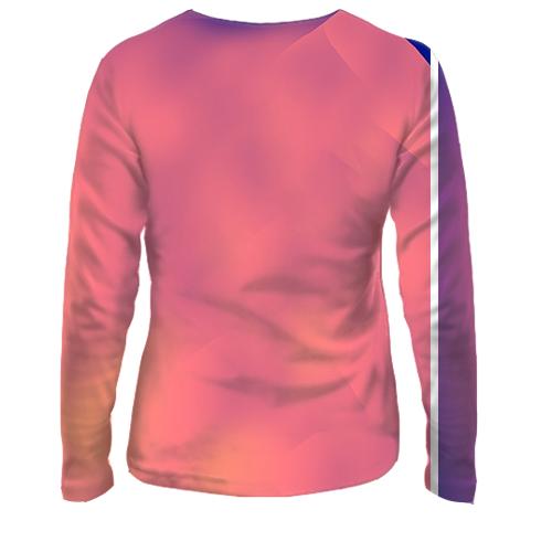 Жіночий 3D лонгслів з Instagram (вид ззаду)