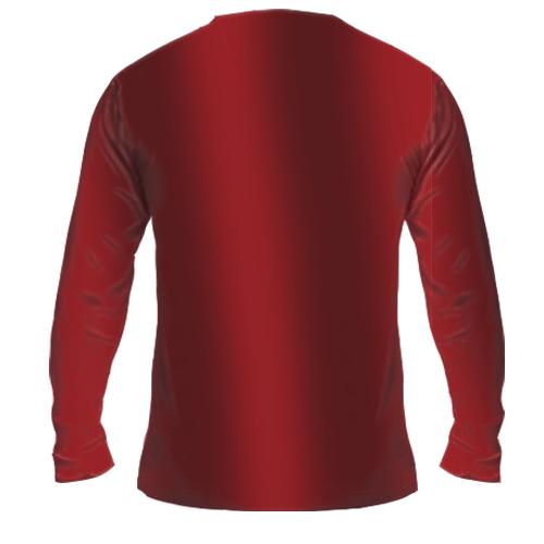 Мужской 3D лонгслив с японскими котами борцами (вид сзади)