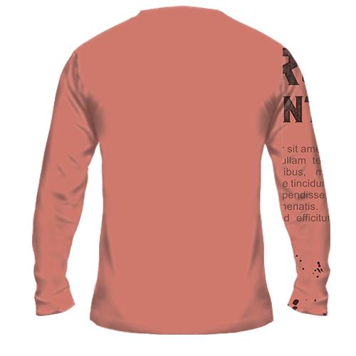 Мужской 3D лонгслив Road Jeep (вид сзади)