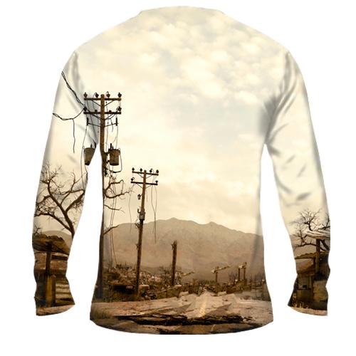 Мужской 3D лонгслив Fallout 3 (вид сзади)