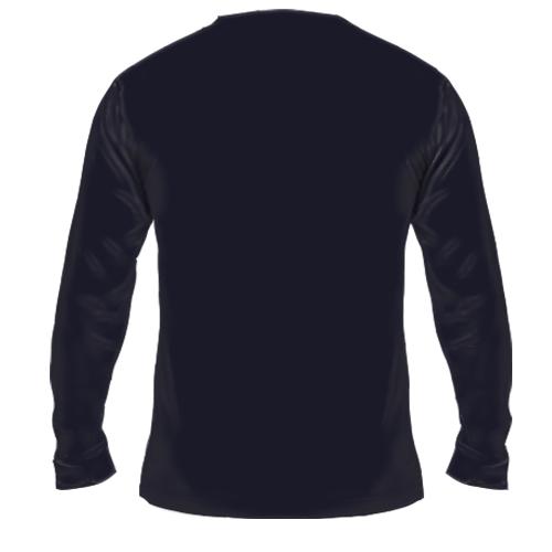 Чоловічий 3D лонгслів Basketball Low Poly (вид ззаду)