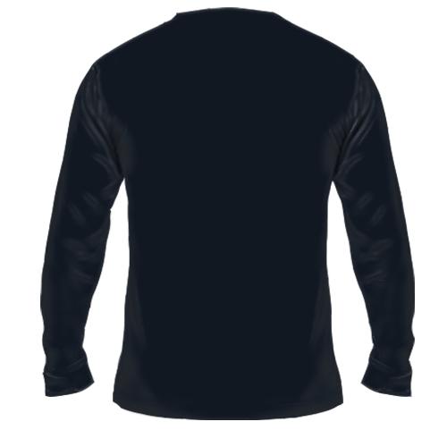 Мужской 3D лонгслив Bird Low Poly (вид сзади)