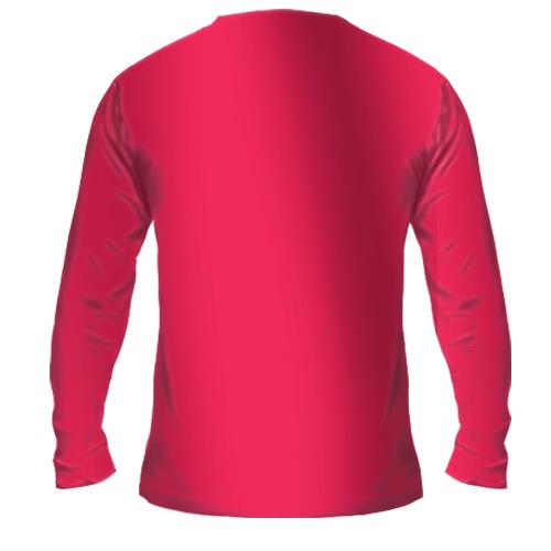 Чоловічий 3D лонгслів Strong girl Pop art (вид ззаду)