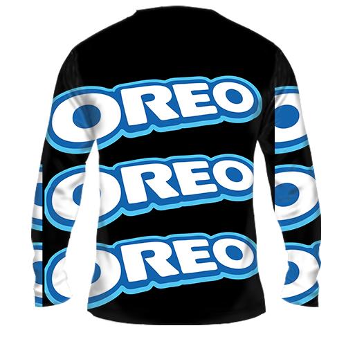 Чоловічий 3D лонгслів Oreo  pattern (вид ззаду)