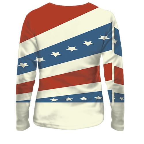 Женский 3D лонгслив You (вид сзади)