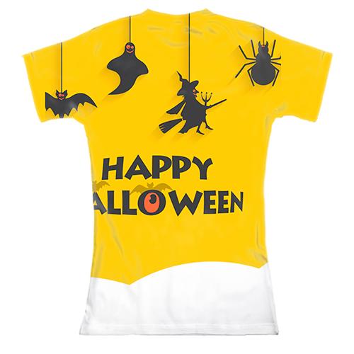 Женская 3D футболка Happy Halloween 3 (вид сзади)