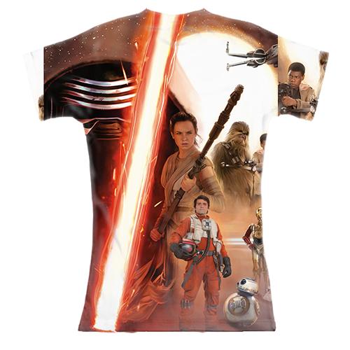 Женская 3D футболка Star Wars. (вид сзади)